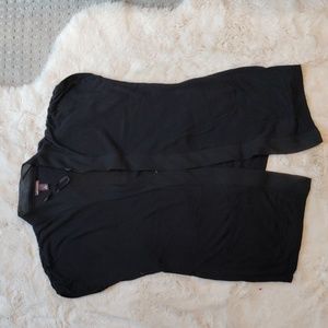 See-through, sleeveless Cardigan Vest